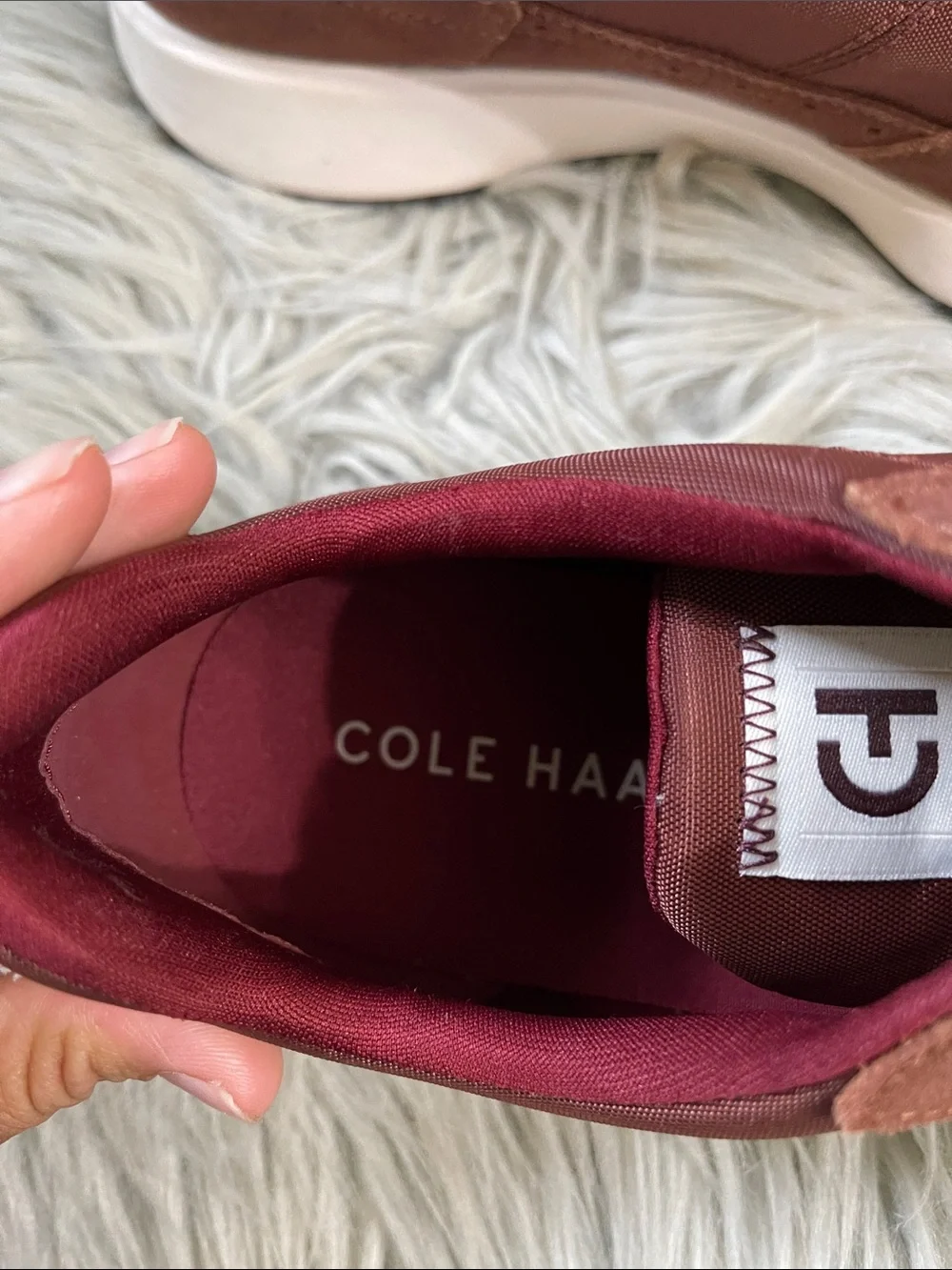 Cole Haan grand CC Midtown Men’s ‎ Lace-Up Sneakers with White Laces